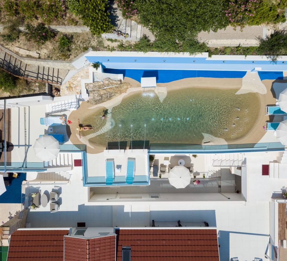 Pool top down view